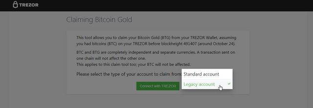 Trezor Cannot Claim Bitcoin Gold With Its Claim Tool Steemit - 