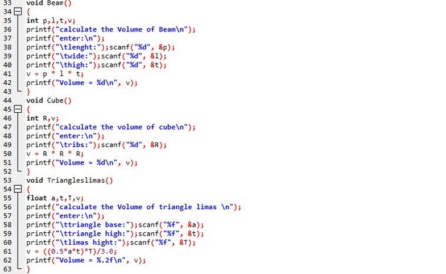 Program To Calculate The Volume Of Wake Space With The C Programming Language Steemit