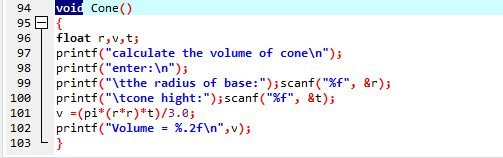 Program To Calculate The Volume Of Wake Space With The C Programming Language Steemit