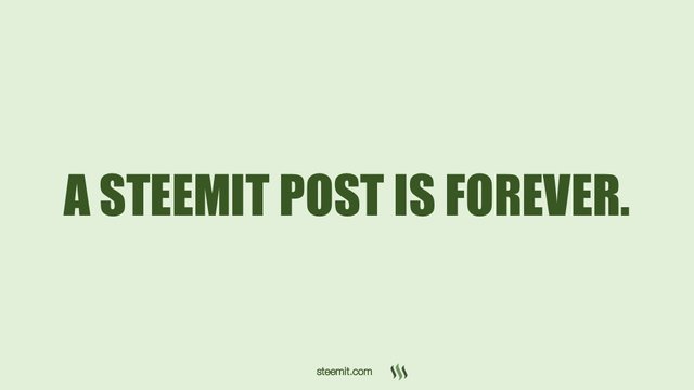 A Steemit Post is Forever.jpeg