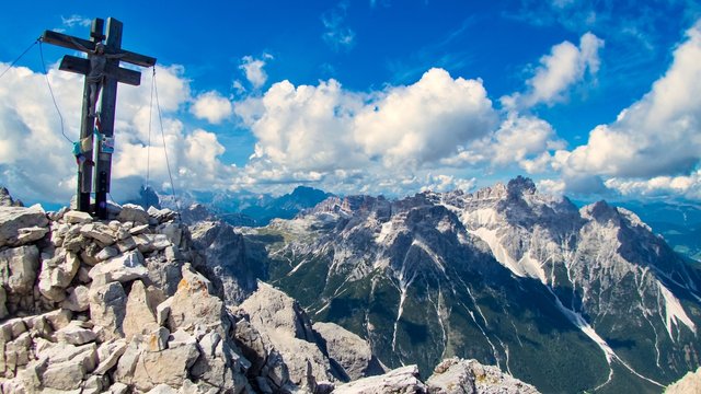 #1 Climbing on an old via ferrata in the stunning Dolomites