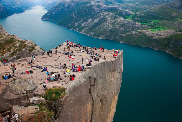 #3  Trekking The Preikestolen Above The Lysefjorden In Norway