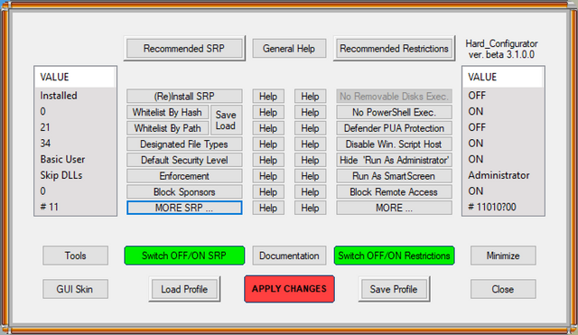 Hard Configurator