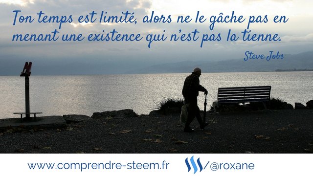 Ton temps est limité, alors ne le gâche pas en menant une existence qui n’est pas la tienne.jpg