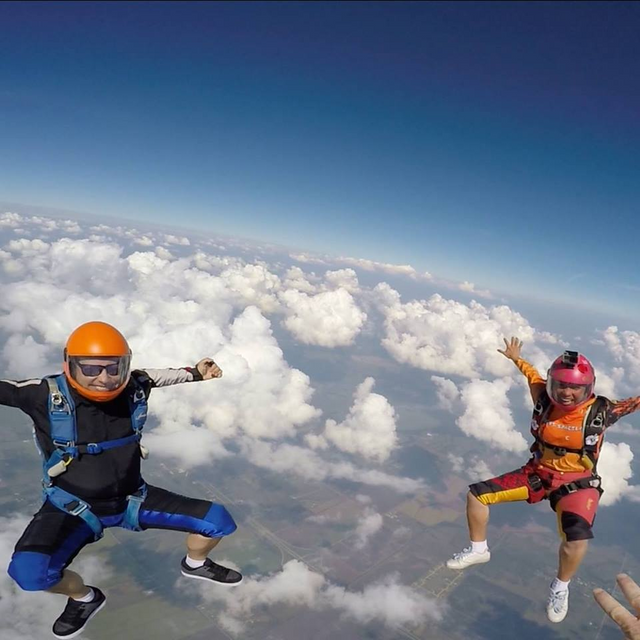 skydiving