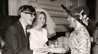 stephen hawking 1965 on wedding day with wife jane rodenstock rocco glasses.jpg