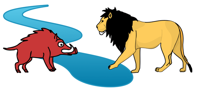 lion&boar