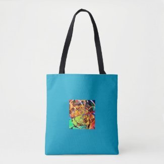 Wild pattern tote bag