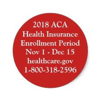 ACA Enrollment Stickers - Red Hot Resistance