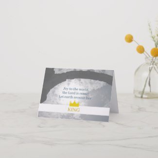 "Joy To The World" Shining Light Christmas Card
