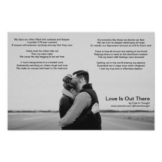 Love is Out There (Original Poetry Artwork) Poster