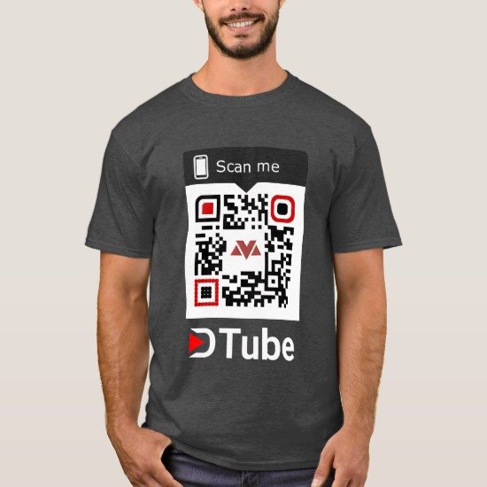 MV DTube QR Code T-Shirt