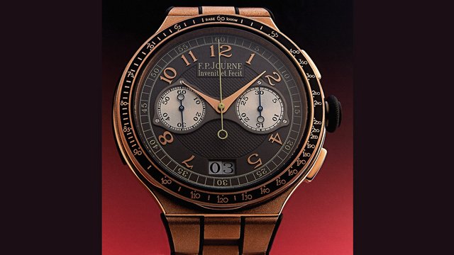 F.P. Journeâs Chronographe Monopoussoir Rattrapante ($82,200 in gold) is the brandâs most modern active-lifestyle timepiece.