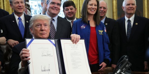 Donald Trump Signs Bill Authorizing NASA Budget, Mars Exploration
