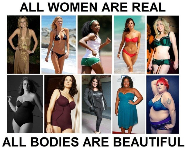 The definition of beauty is having a healthy body, not skinny or fat ! —  Steemit