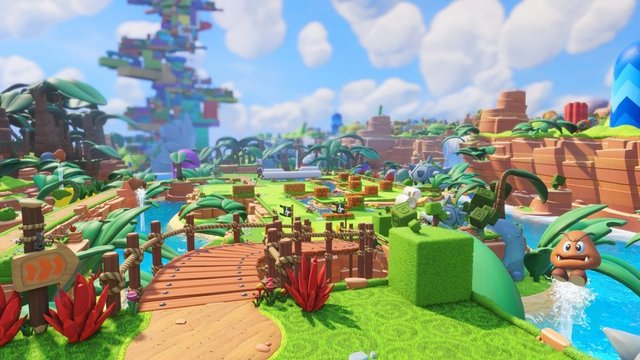 Image result for mario and rabbids kingdom battle mushroom kingdom