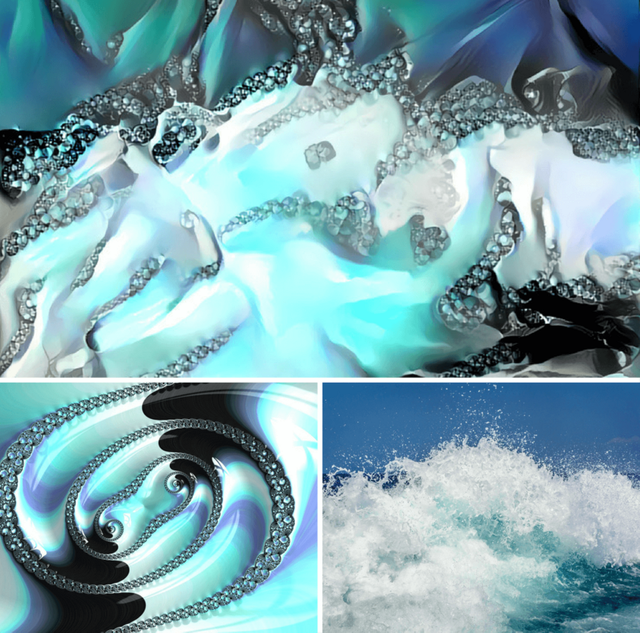 Foamy Waves 5 - Art by Deep Dreams Generator