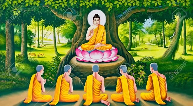 19133162-The-Buddha-s-teaching-image-on-Thai-tem.jpg