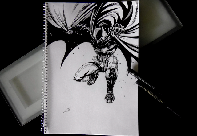 Ink Style: Batman drawing — Steemit