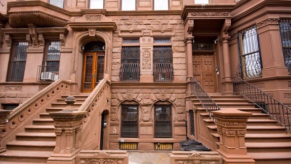 A brownstone home