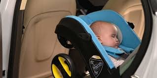 car seat transforms into a stroller in seconds