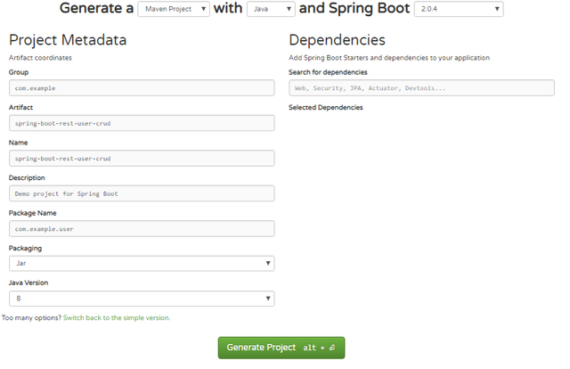 Spring boot crud operations example with hibernate