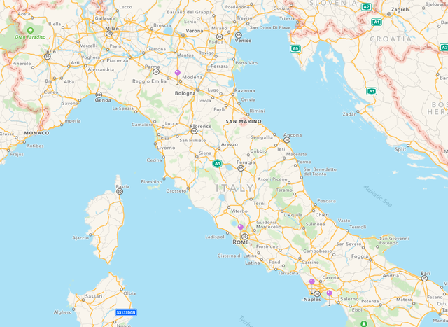 Italy map