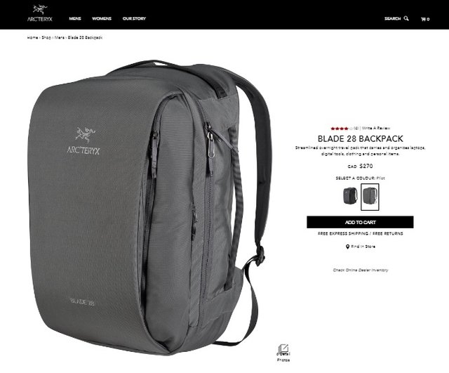 Arc'teryx Blade 28 Travel Backpack, Review: 7.5/10