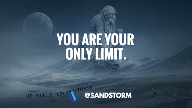 Quote Of The Day 252 You Are Your Only Limit Steemit