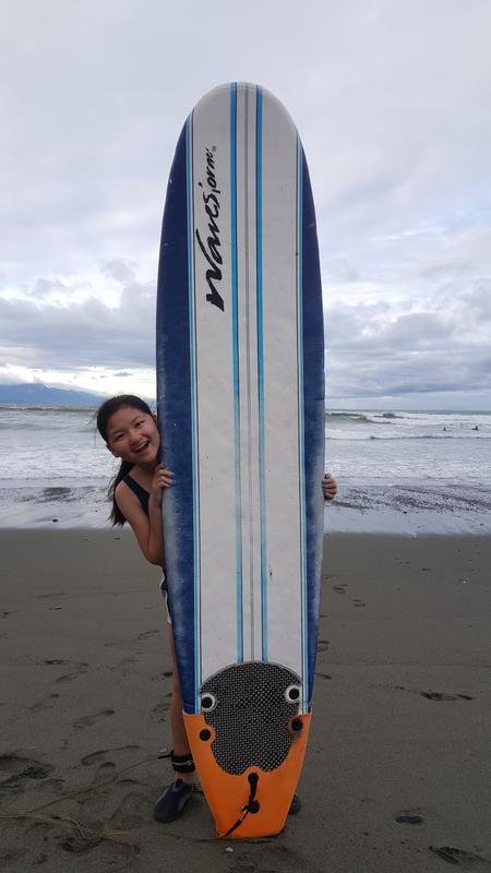 Me with my surfboard