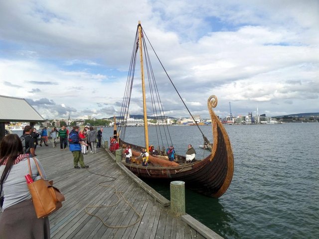 Modern Viking ship