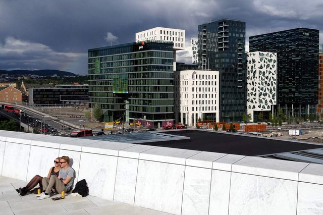 New buildings in Oslo, Norway