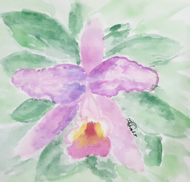 PAINTING: Orchid Cattleya Mossiae — Steemit