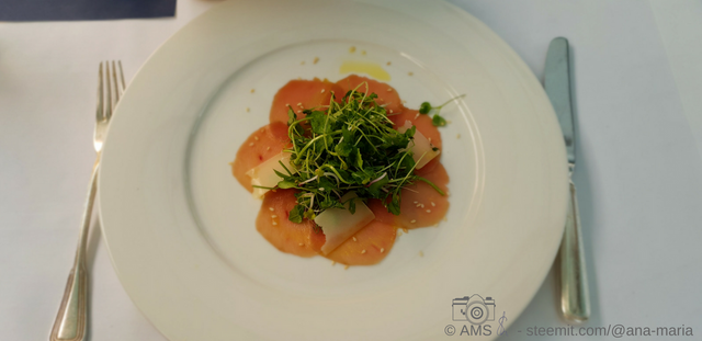 monkfish carpaccio