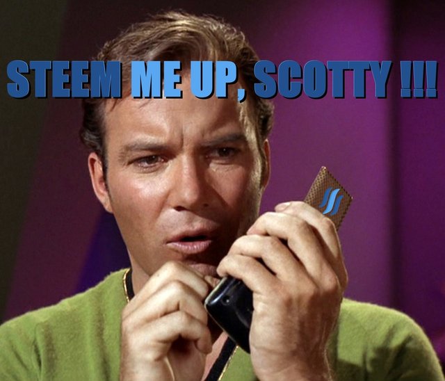 Steem me up, Scotty!!!