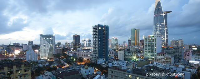 Image of Ho Chi Minh City, early evening