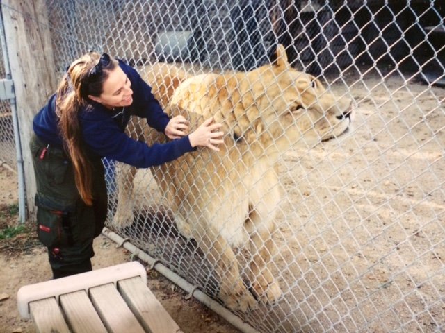 Katrina with Lion