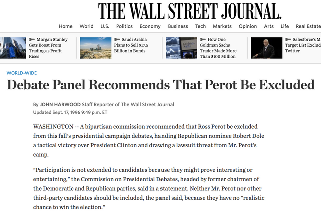 WSJ Debate Panel Recommends That Perot Be Exclud.png