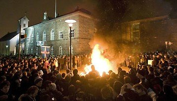 Iceland Revolution Parliament Fire.jpg