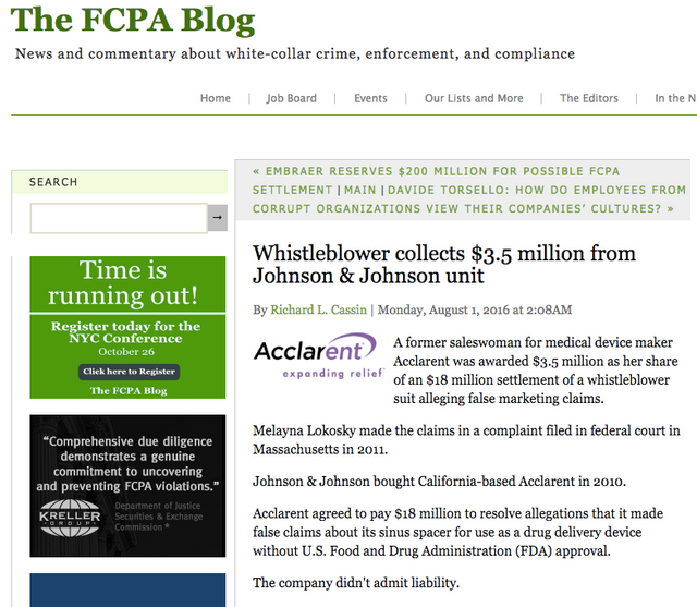 FCPA Johnson & Johnson Whistleblower collects $1.png