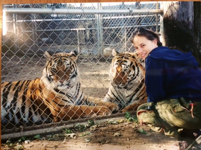 Katrina with tigers