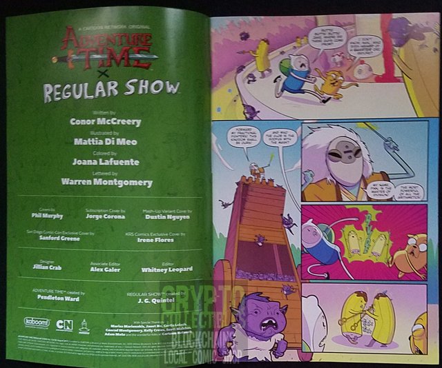 Adventure Time and Regular Show Crossover Comic Announced