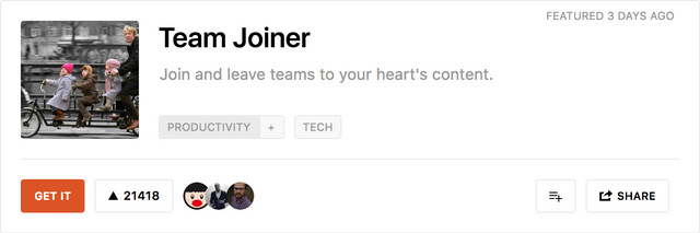 Team Joiner on Product Hunt