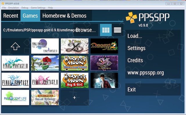 Ppsspp Emulador Android Troca de jogos.