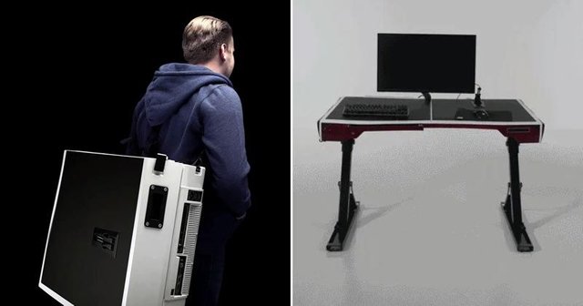 Unevn One A Portable Desk That Brings Pc Gaming On The Road