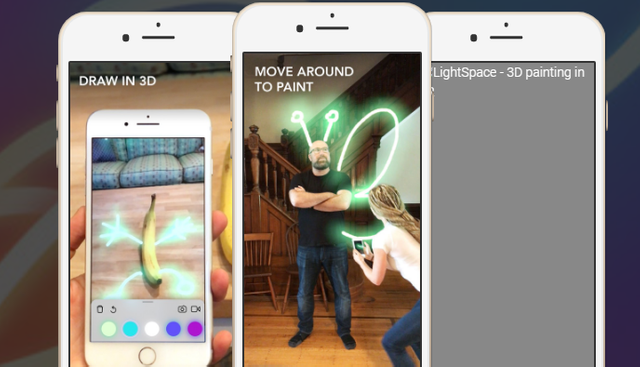 Lightspace 3d Painting In Ar Drawing Modeling In 3d Using