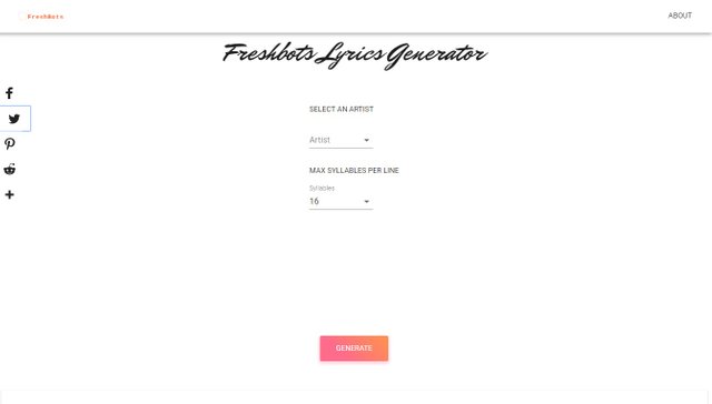 Lyrics Generator Ai Powered Lyrics Generator Steemit And if none of that works, they could try out a new ai lyrics generator called keyword2lyrics. lyrics generator ai powered lyrics