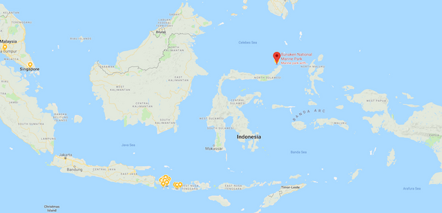 Bunaken National Park Location