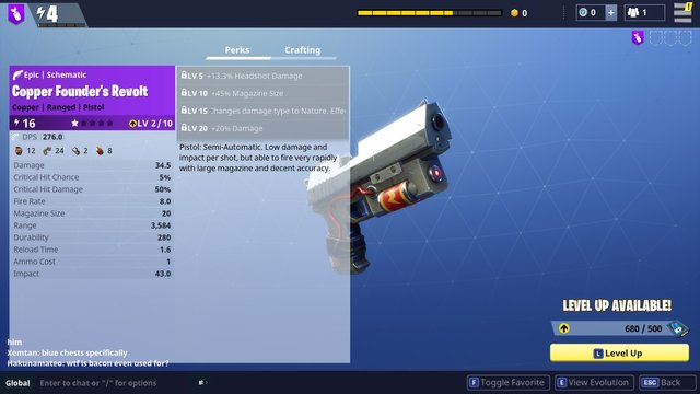 crafting is a huge part of the game and so is the loot nearly everything you do in fortnite will be crafted in one way or the other from your guns to - fortnite schematics for sale