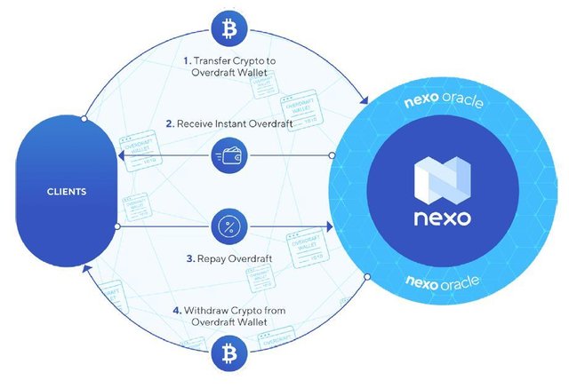 basic Nexo loan business model
